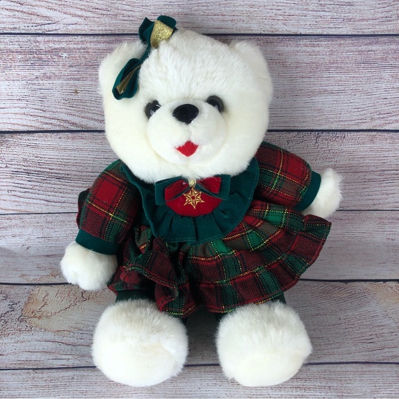 Vintage 1996 DanDee Snowflake ❄️ Friends Plush Teddy Bear 🧸 - Picture 1 of 3